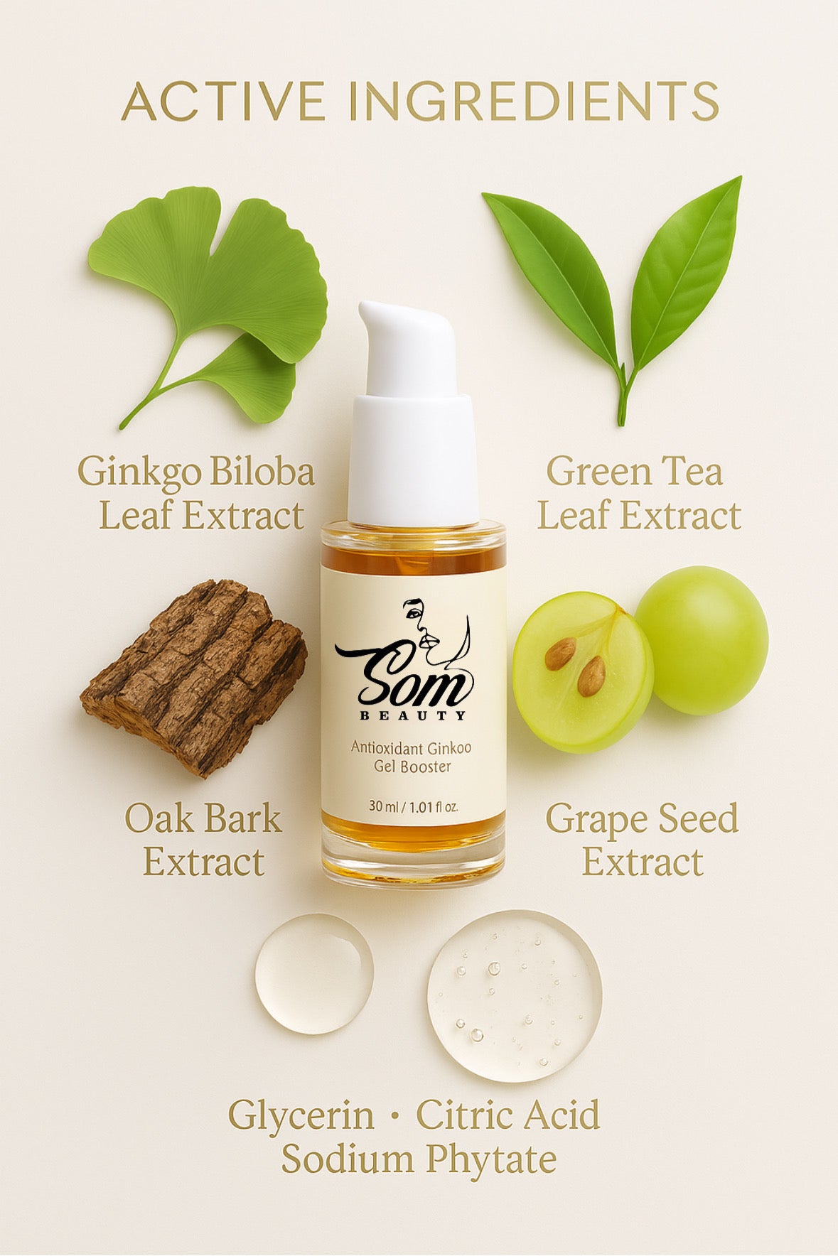 Antioxidant Ginkgo Gel Booster