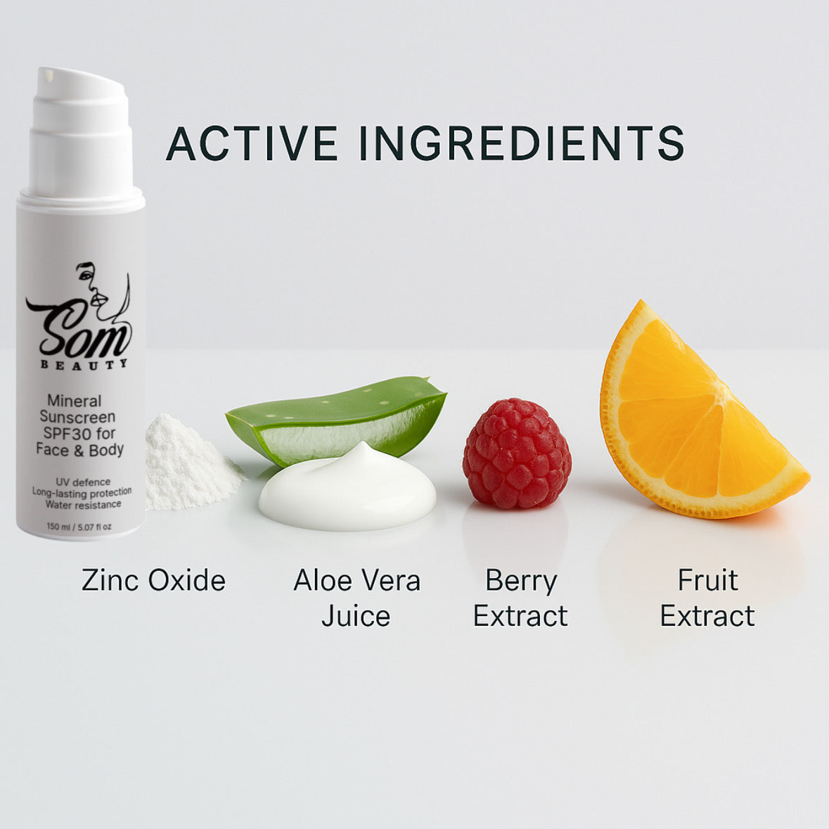 Mineral Sunscreen SPF30 for Face & Body, no tint