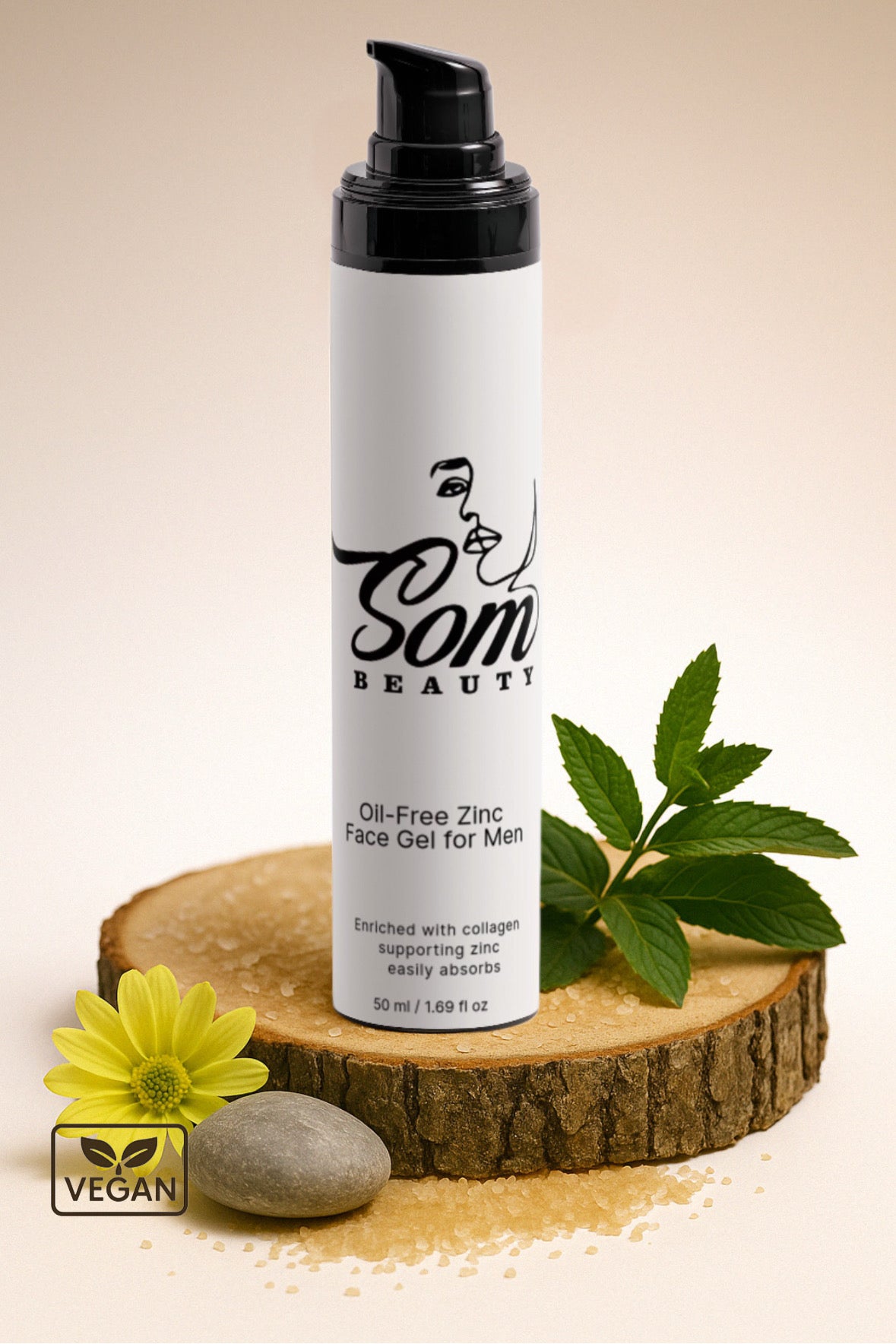 Oil-Free Zinc Face Gel for Men