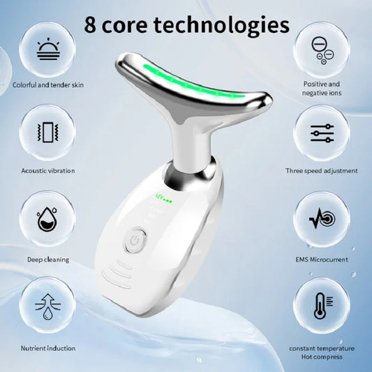 Neck Face Beauty Device EMS Neck Face Lifting Massager Skin Device