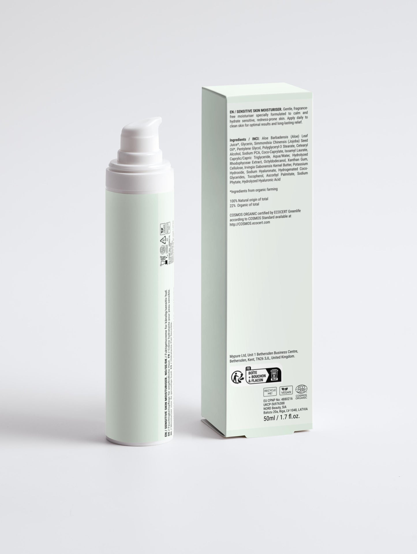 Sensitive Skin Moisturiser, Fragrance Free
