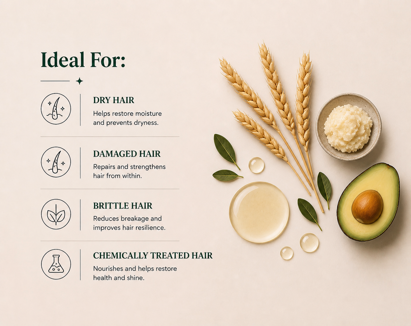 Keratin-Haarmaske