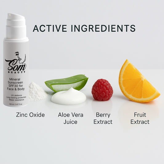 Mineral Sunscreen SPF30 for Face & Body, no tint