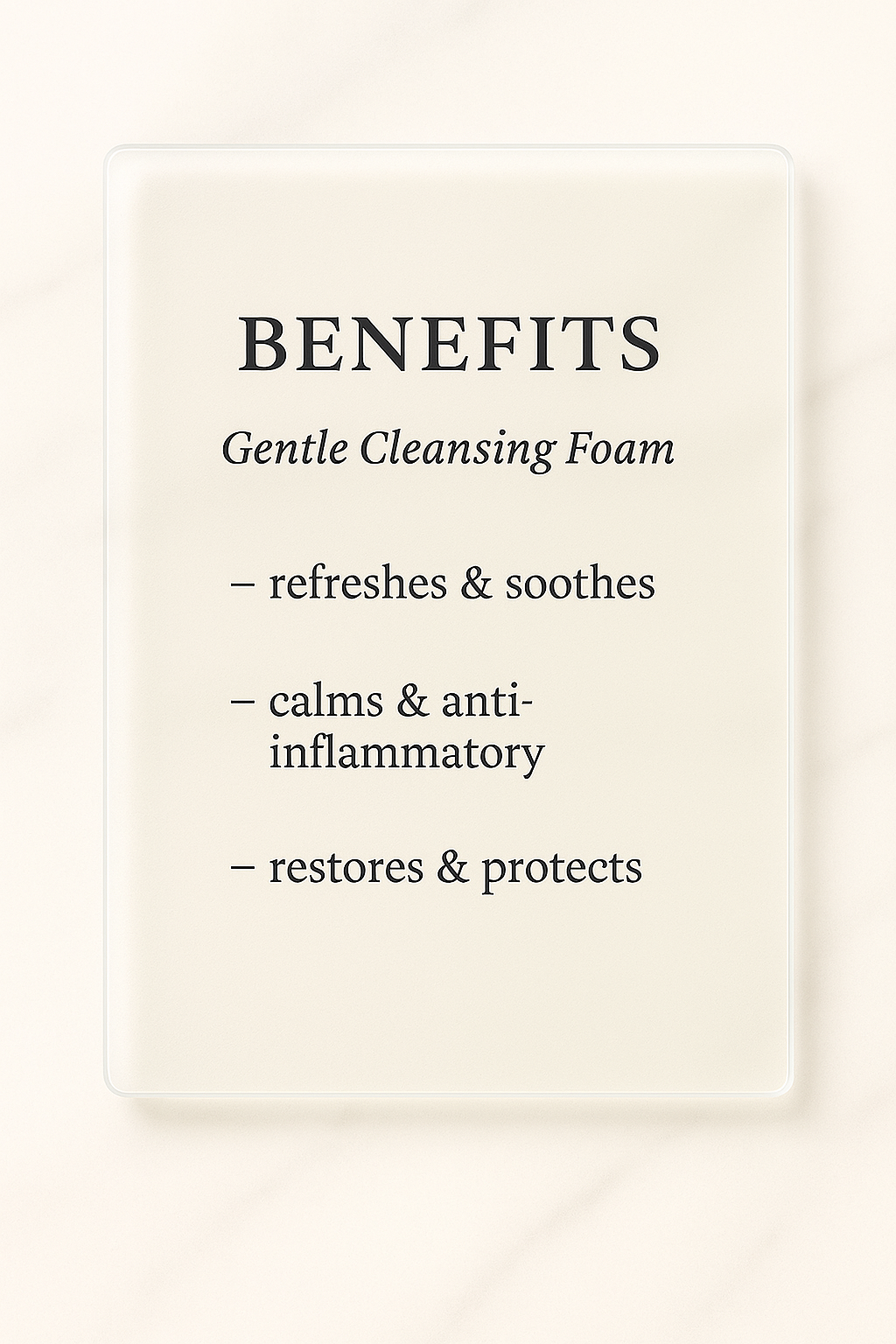 Cleansing Foam