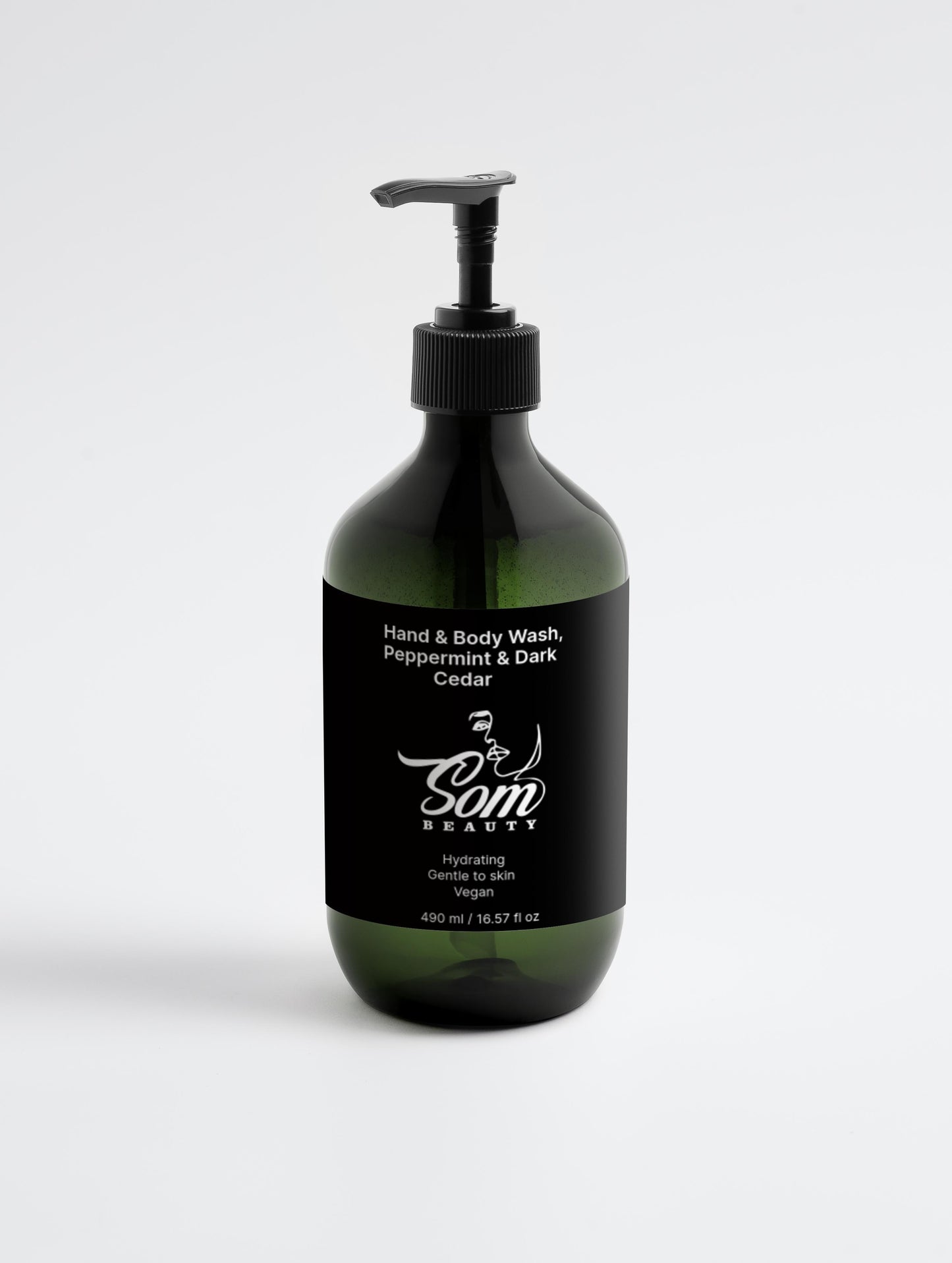 Hand & Body Wash, Peppermint & Dark Cedar