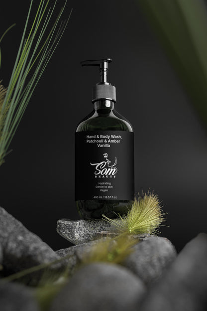 Hand & Body Wash, Patchouli & Amber Vanilla