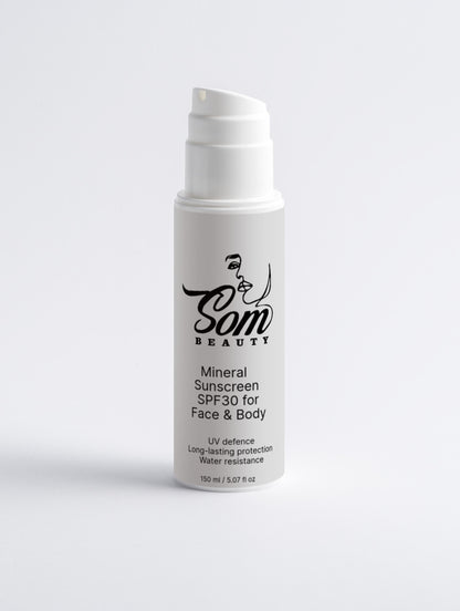 Mineral Sunscreen SPF30 for Face & Body, no tint