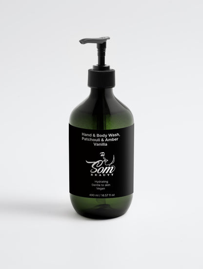 Hand & Body Wash, Patchouli & Amber Vanilla